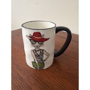 Signature Housewares Tiger Cat Glam Sexy Hipster Animal Mug